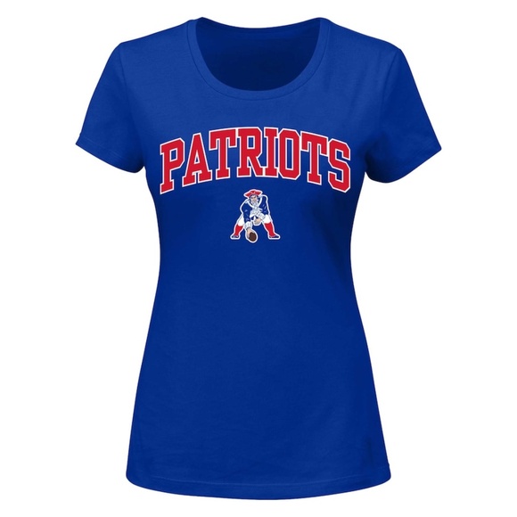 New England Patriots Historic Distressed Nike NFL T-Shirt (WOMEN'S) - Picture 1 of 7